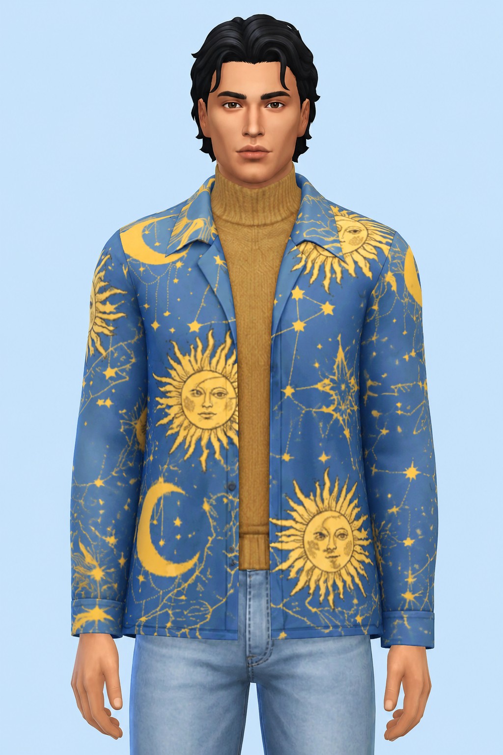 Moon Shirt custom content (CC) for Sims 4 by marsmerizingsims