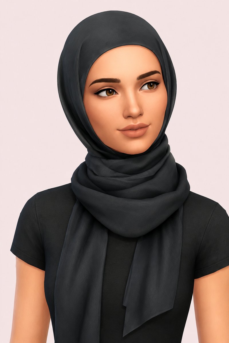 Bambi Hijab custom content (CC) for Sims 4 by marsmerizingsims