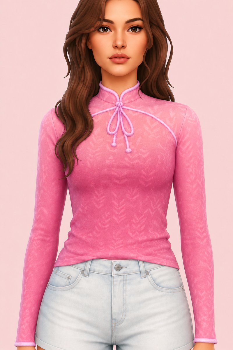 Xiang Hua Top custom content (CC) for Sims 4 by marsmerizingsims