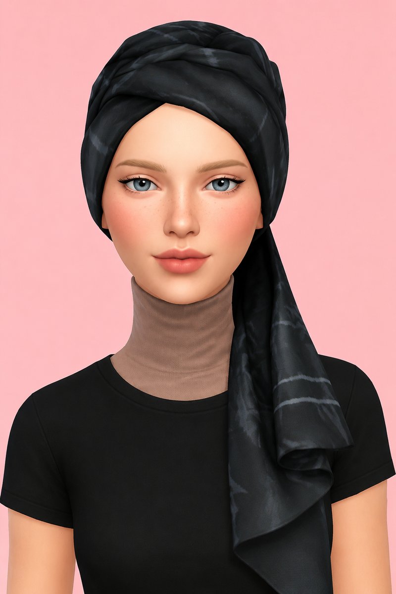 Rayya Hijab custom content (CC) for Sims 4 by marsmerizingsims