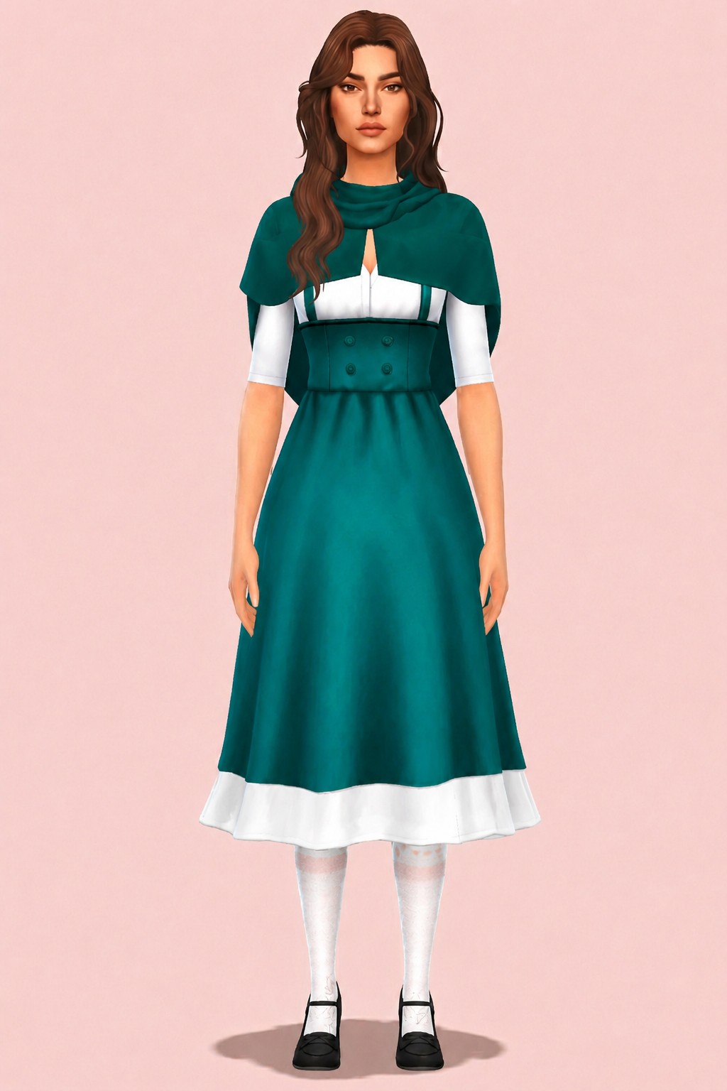 Afternoon Dress custom content (CC) for Sims 4 by marsmerizingsims