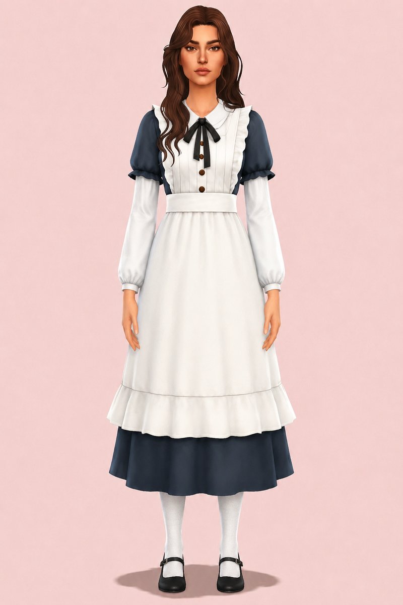Morning Dress custom content (CC) for Sims 4 by marsmerizingsims