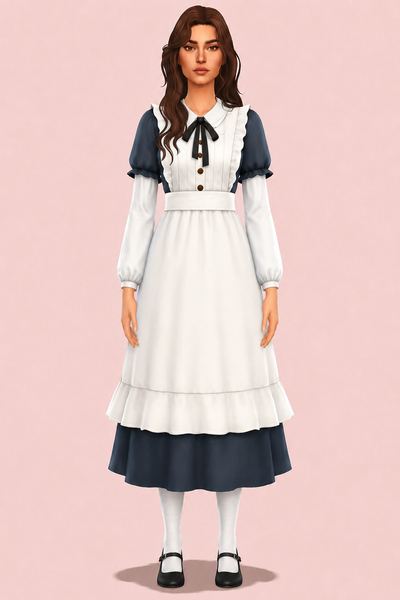 Morning Dress custom content (CC) for Sims 4 by marsmerizingsims