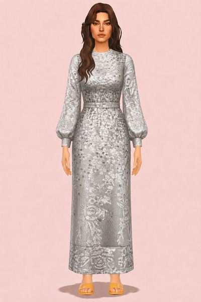 Modesty #5: Evening Outfit (Public July 8) custom content (CC) for Sims 4 by marsmerizingsims