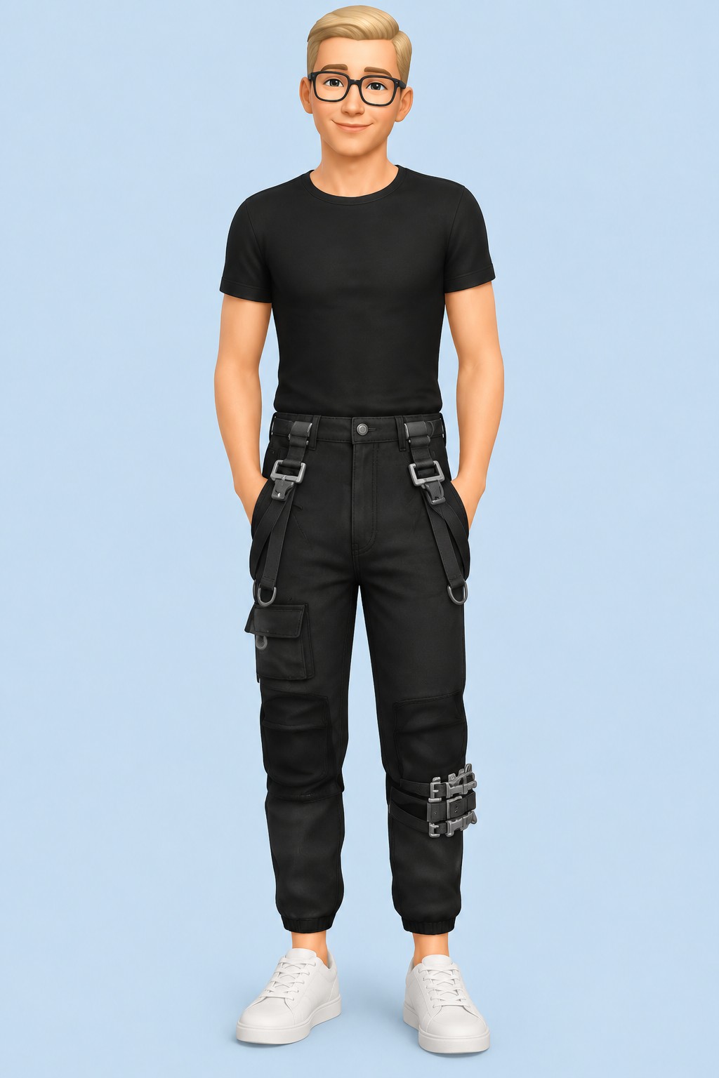 CC UPDATE! Gantz Pants custom content (CC) for Sims 4 by marsmerizingsims