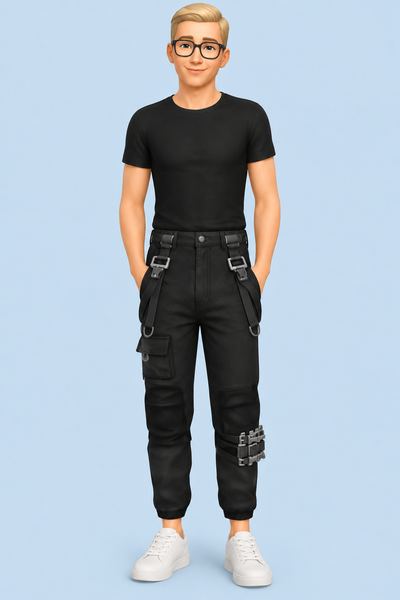 CC UPDATE! Gantz Pants custom content (CC) for Sims 4 by marsmerizingsims
