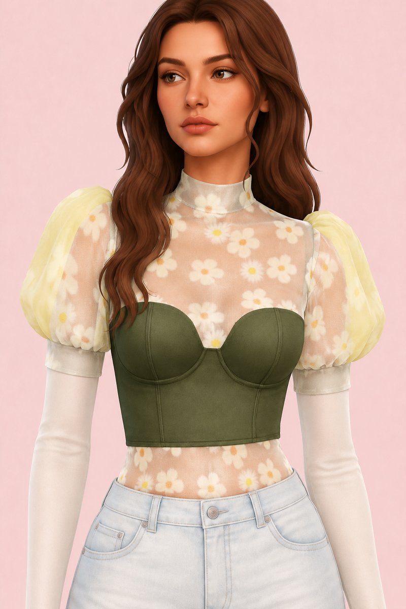 Aiyi Top custom content (CC) for Sims 4 by marsmerizingsims