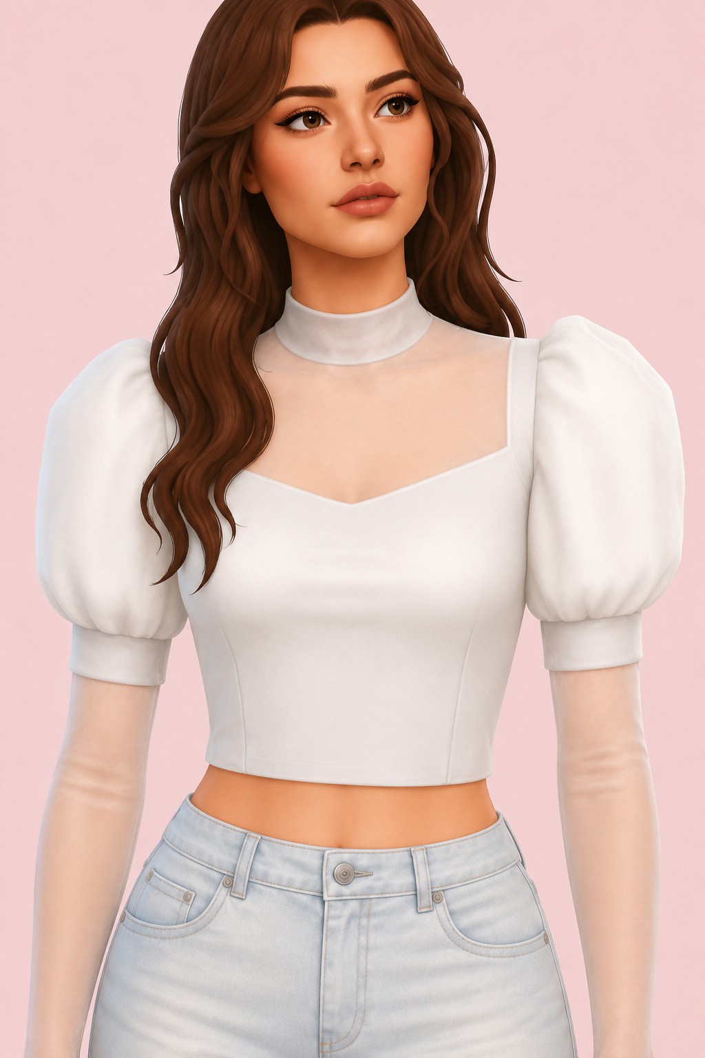 Madia Top custom content (CC) for Sims 4 by marsmerizingsims