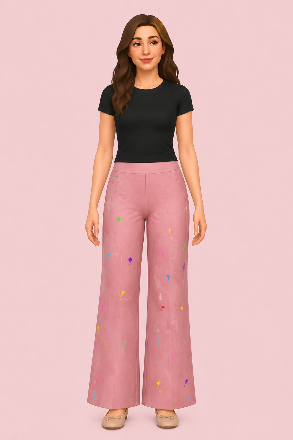 Lorri Wide Pants custom content (CC) for Sims 4 by marsmerizingsims