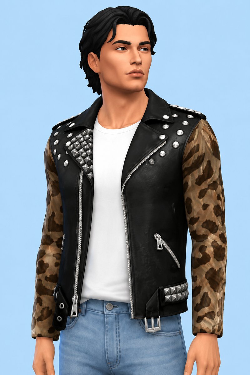 Punk Designer Jacket custom content (CC) for Sims 4 by marsmerizingsims