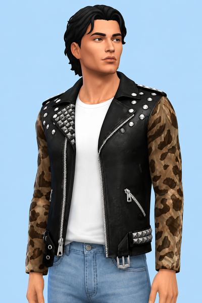 Punk Designer Jacket custom content (CC) for Sims 4 by marsmerizingsims