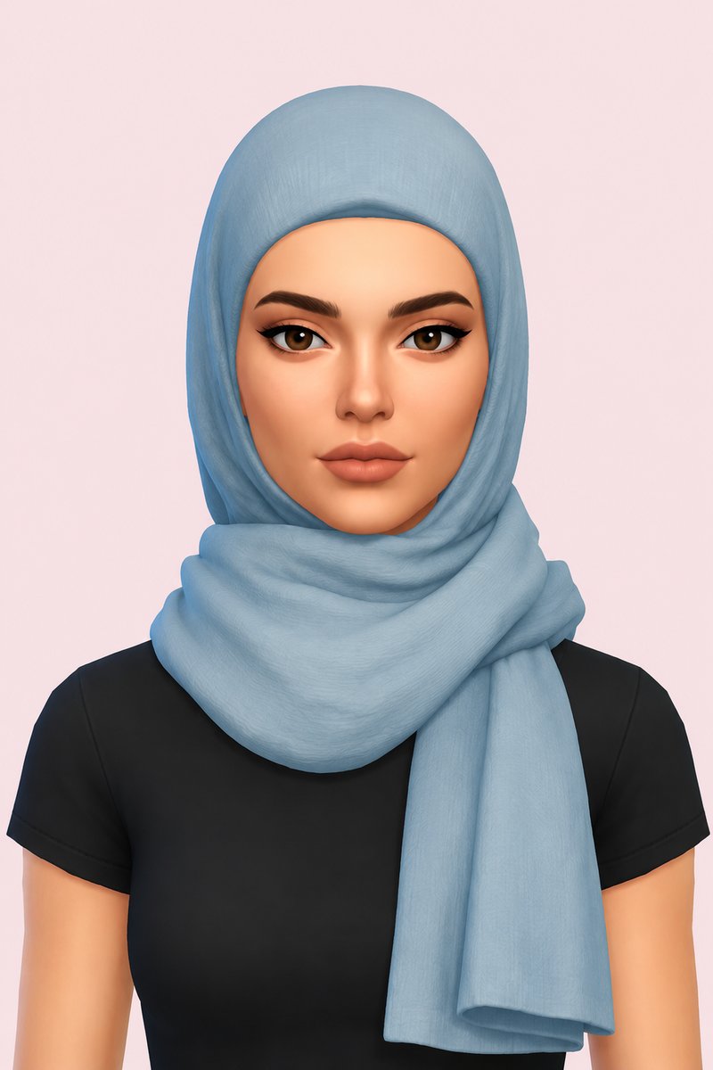 Ghea Hijab custom content (CC) for Sims 4 by marsmerizingsims