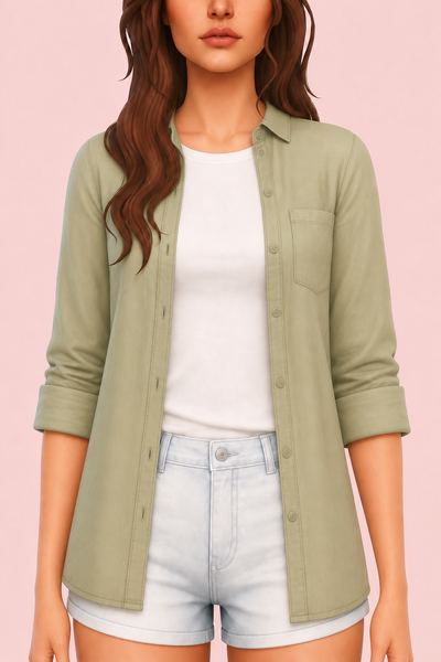 Tyas Unbuttoned Shirt custom content (CC) for Sims 4 by marsmerizingsims