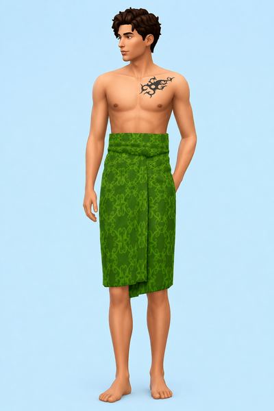 Made Sarong Outfit custom content (CC) for Sims 4 by marsmerizingsims