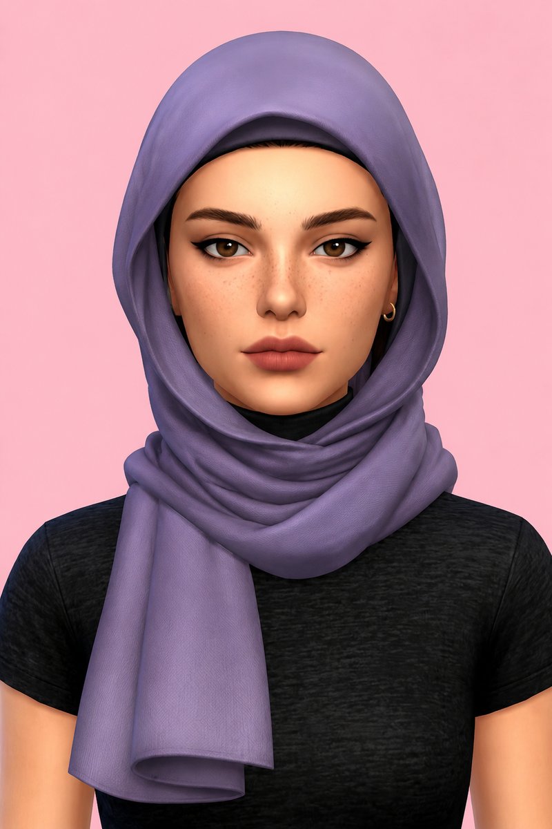 Andin Hijab custom content (CC) for Sims 4 by marsmerizingsims