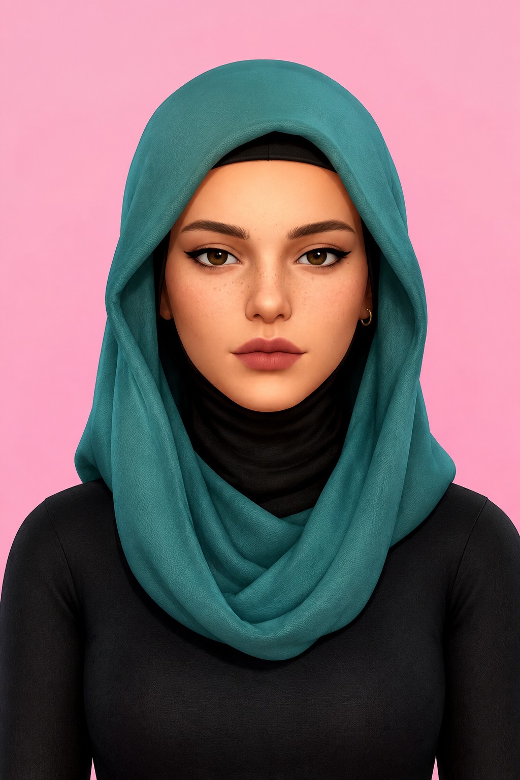 Nessa Hijab custom content (CC) for Sims 4 by marsmerizingsims