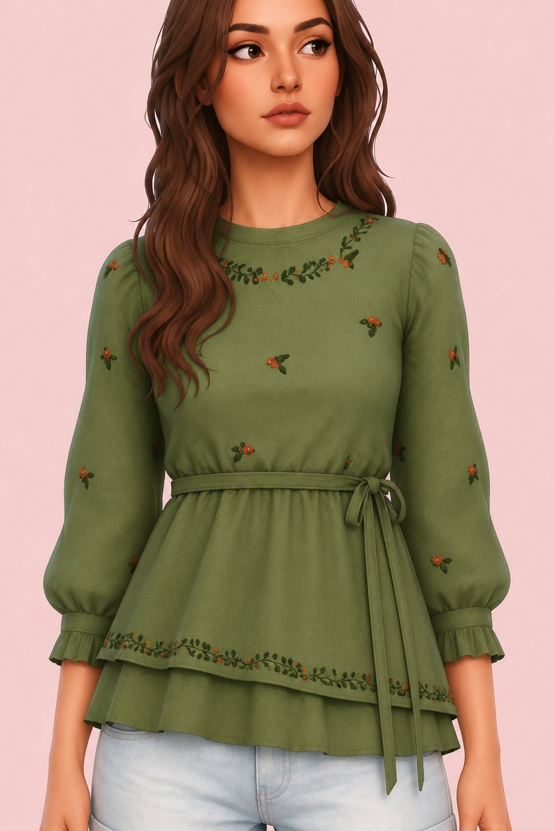 Tilly Double Layer Tunic custom content (CC) for Sims 4 by marsmerizingsims