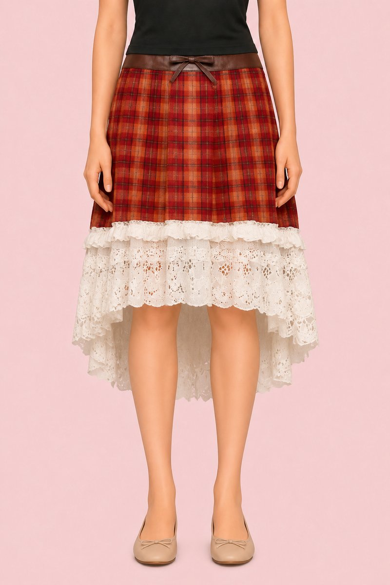 Venus Plaid Skirt