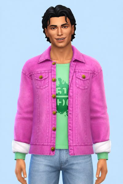 Daigo Polo Shirt custom content (CC) for Sims 4 by marsmerizingsims
