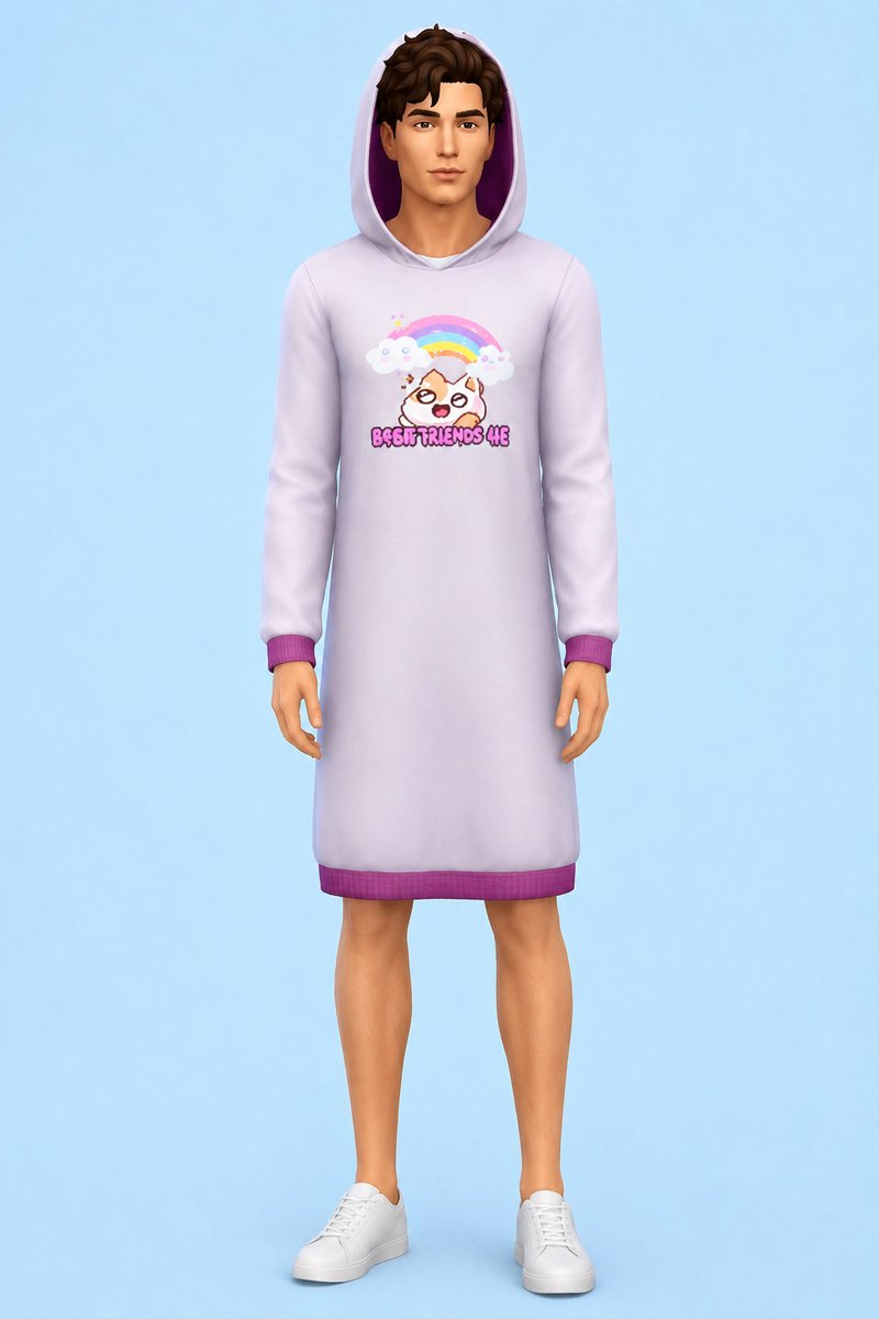 Yoshi Oversize Jumper custom content (CC) for Sims 4 by marsmerizingsims