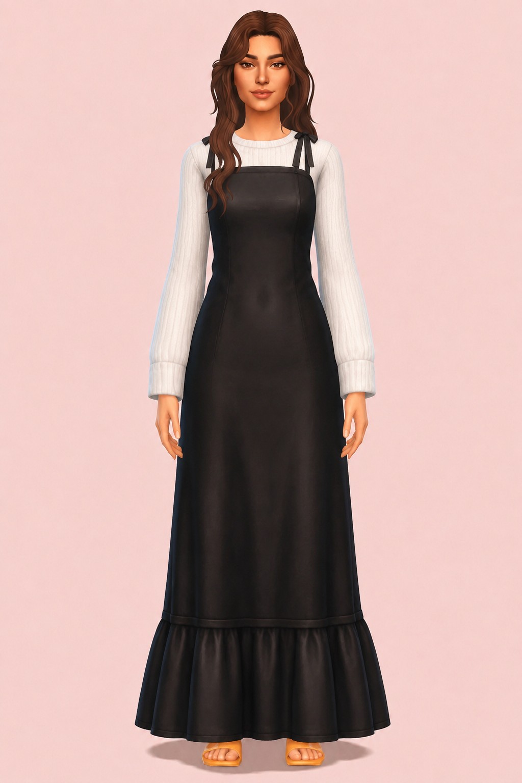 Anita Dress custom content (CC) for Sims 4 by marsmerizingsims