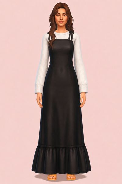 Anita Dress custom content (CC) for Sims 4 by marsmerizingsims