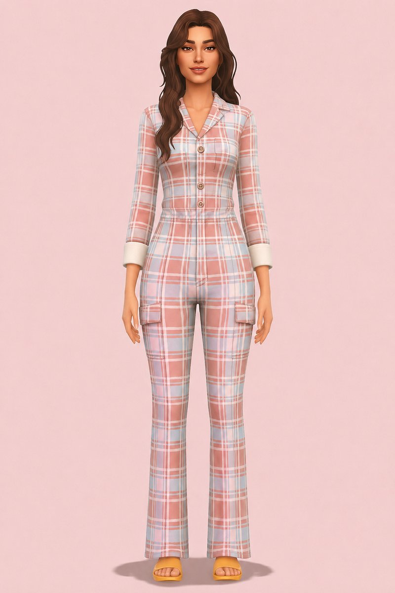 Margot Jumpsuit custom content (CC) for Sims 4 by marsmerizingsims
