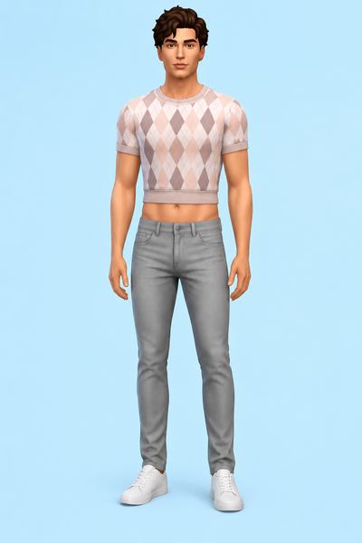 Ryan Nerdy Crop custom content (CC) for Sims 4 by marsmerizingsims