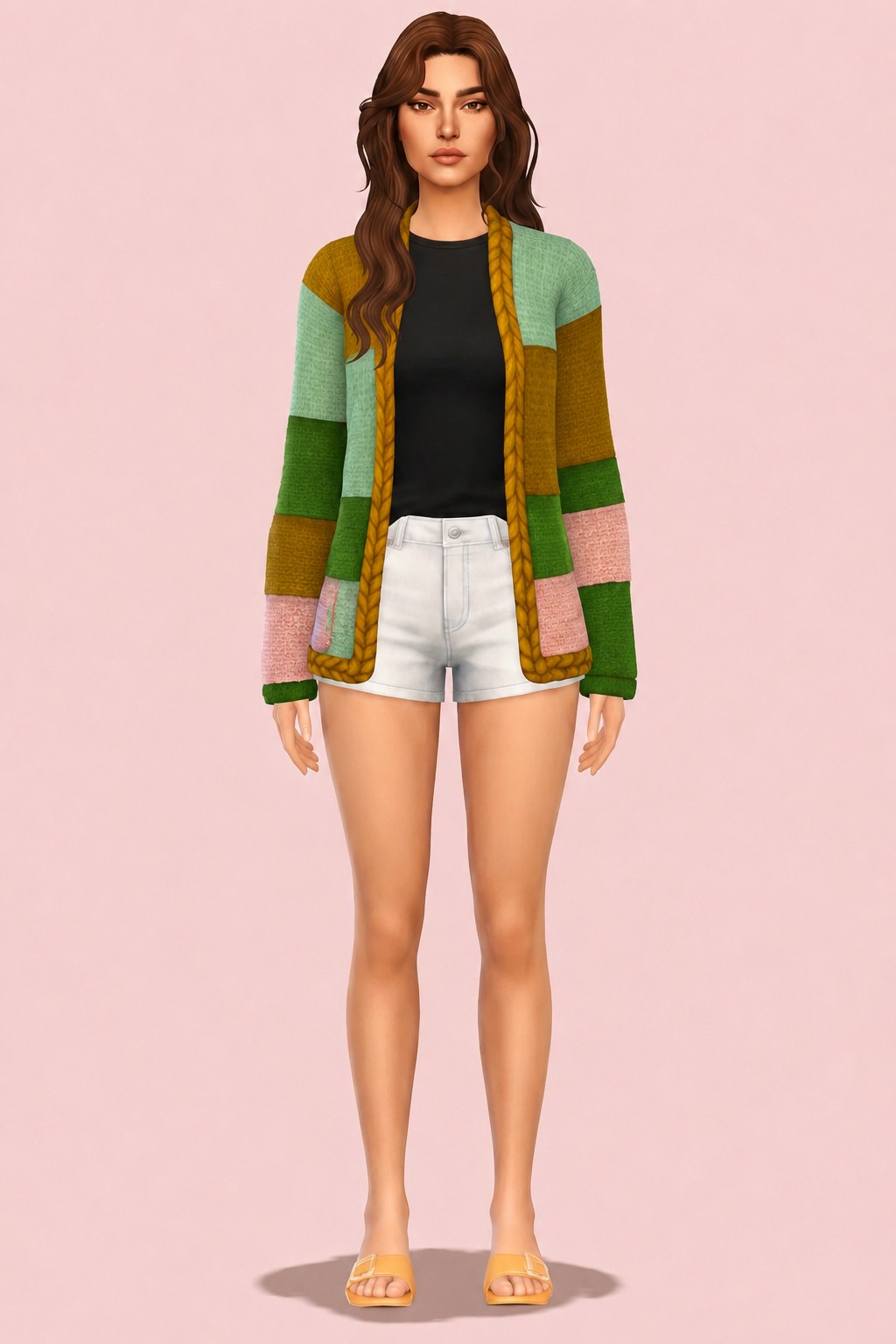 Harry Crochet Cardi custom content (CC) for Sims 4 by marsmerizingsims