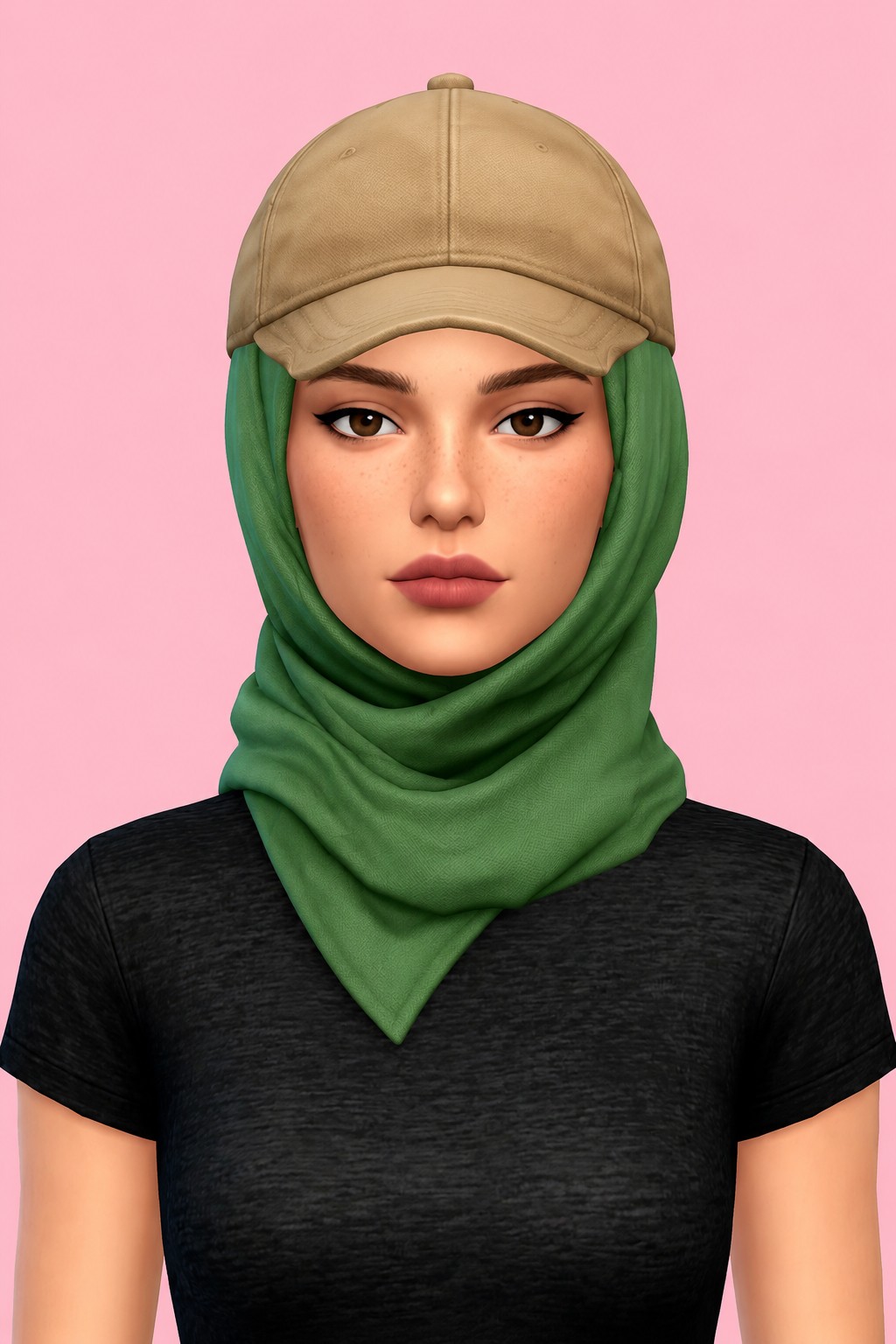 Gendhis Hijab 35 custom content (CC) for Sims 4 by marsmerizingsims