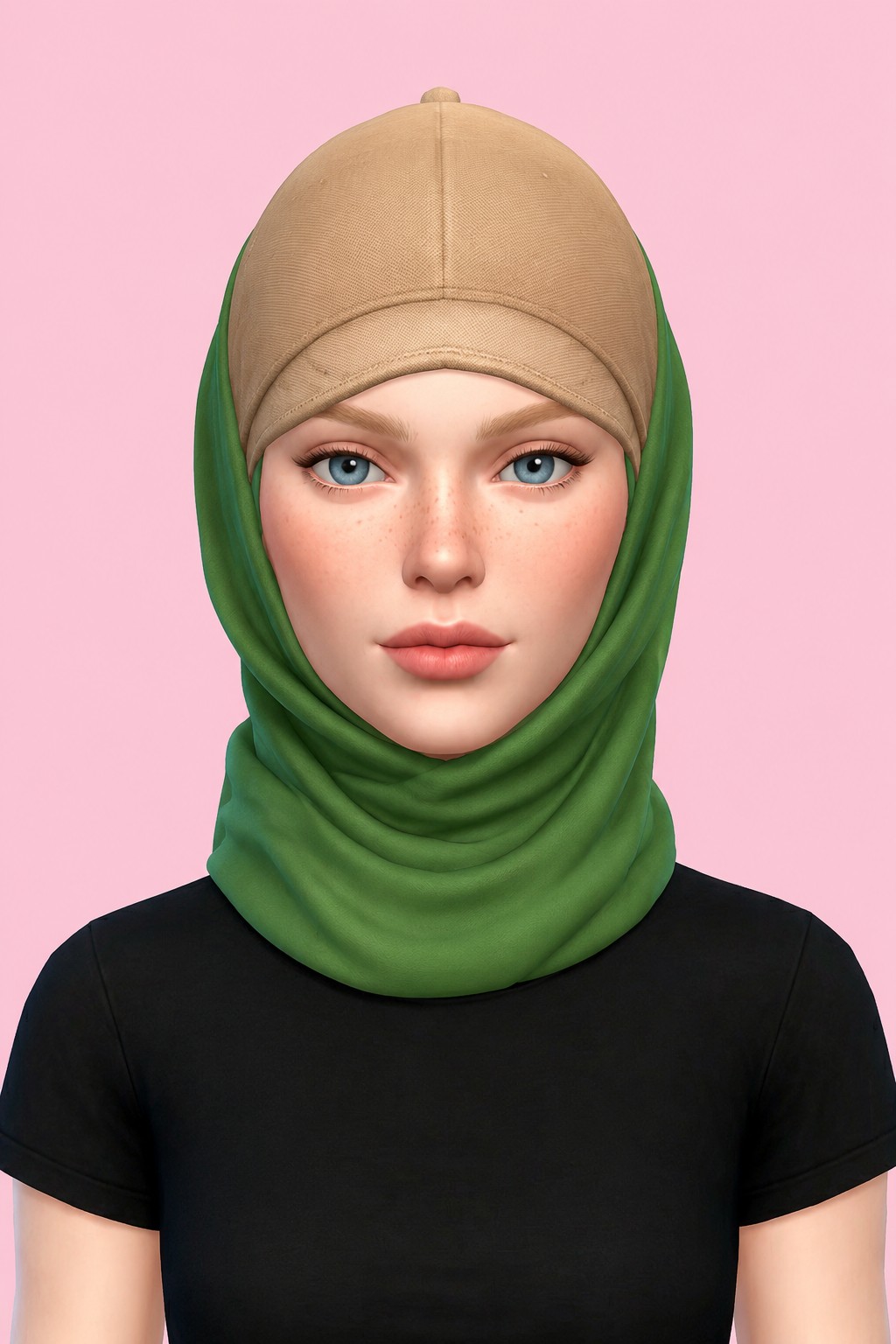 INNER HIJAB 37 custom content (CC) for Sims 4 by marsmerizingsims