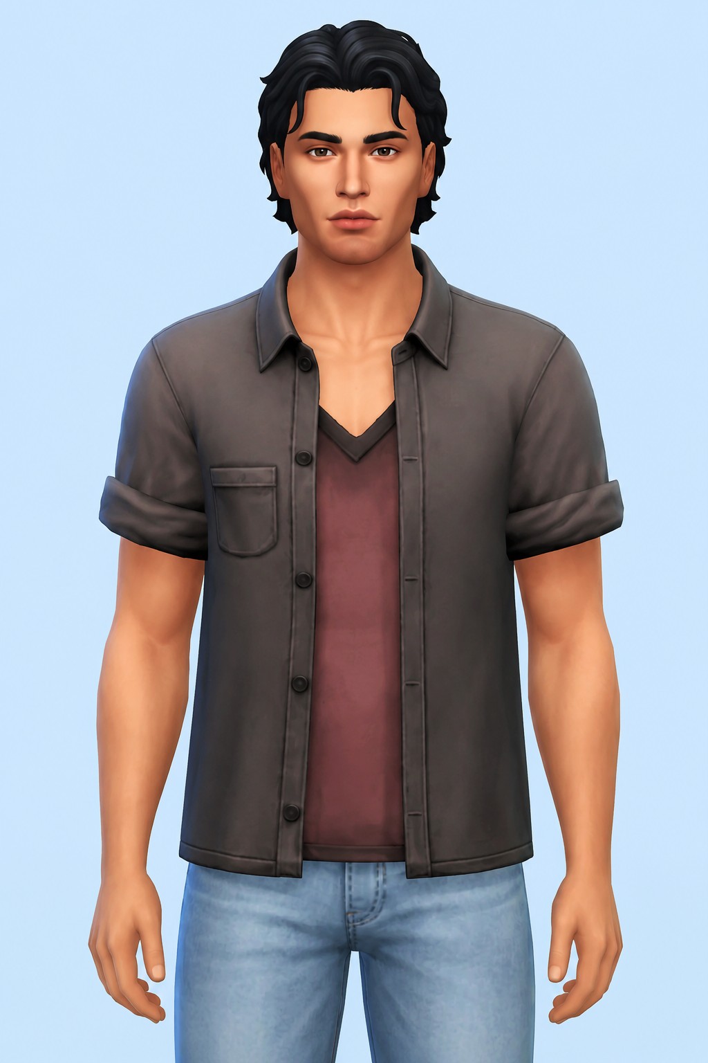 Ezekiel Shirt custom content (CC) for Sims 4 by marsmerizingsims