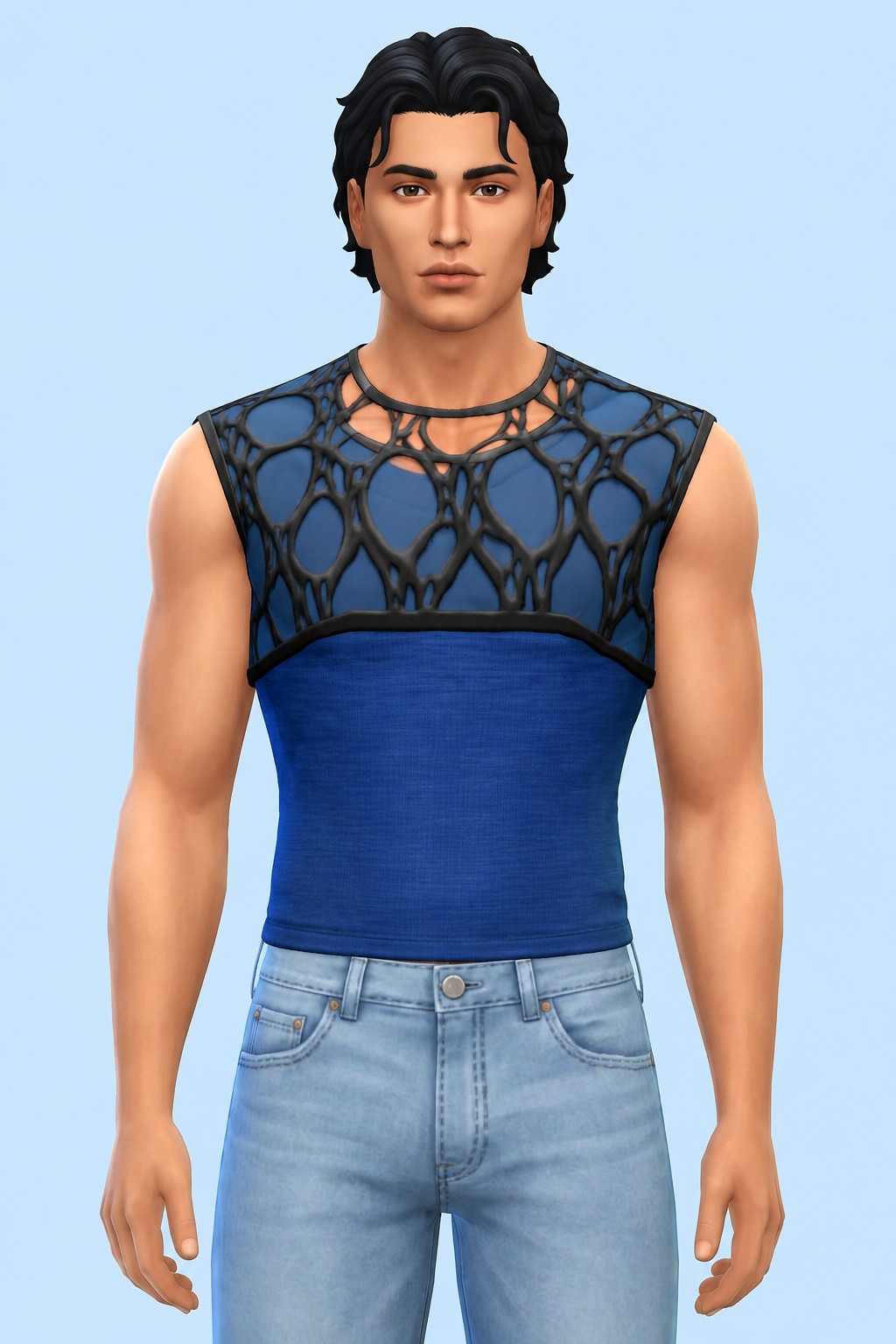 Huntsman Top custom content (CC) for Sims 4 by marsmerizingsims