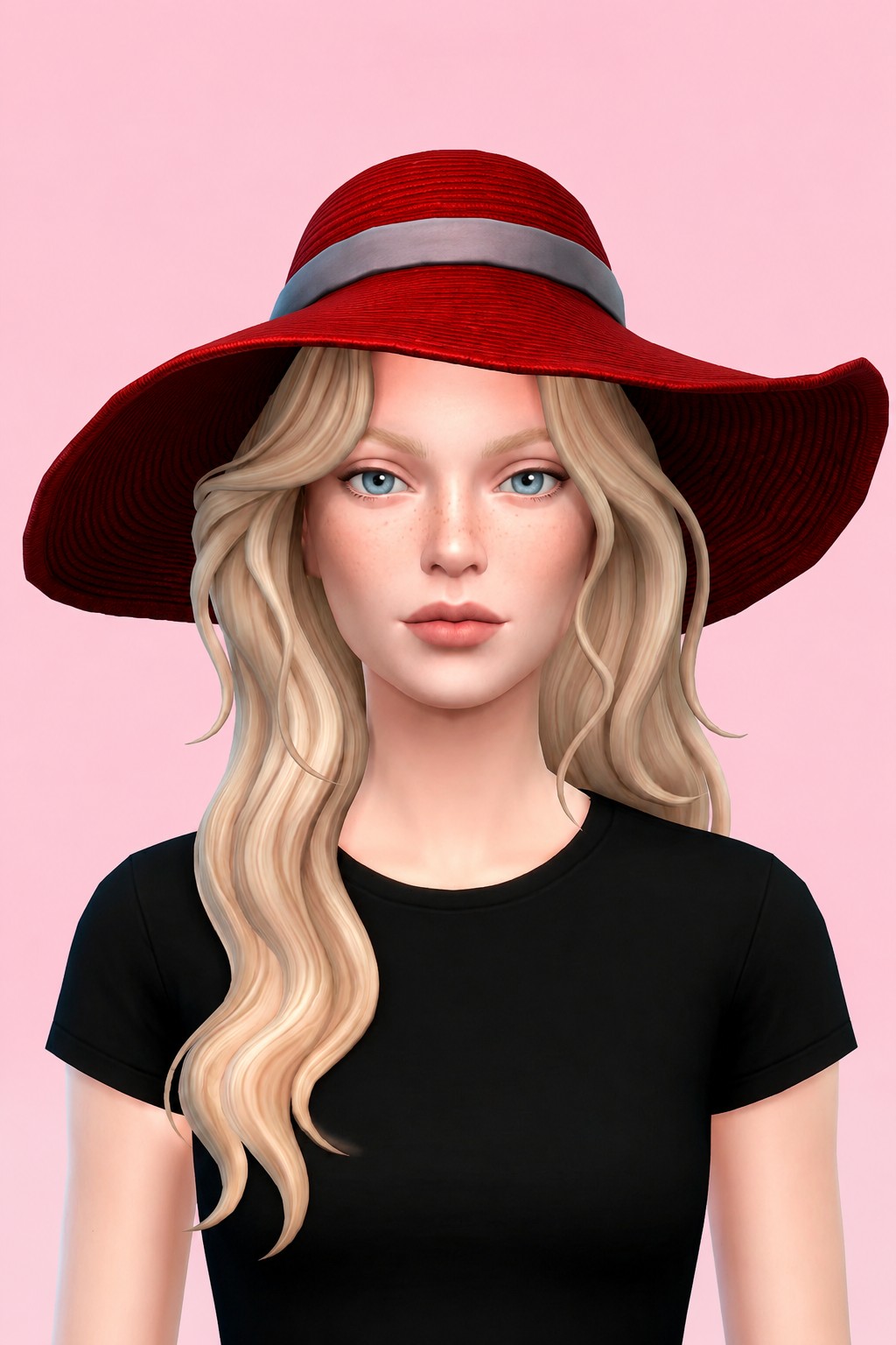 Theodora Floppy Hat custom content (CC) for Sims 4 by marsmerizingsims