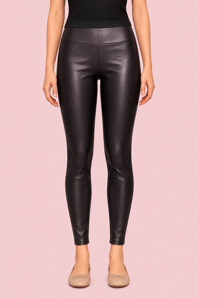 Theodora Leather Pencil Pants