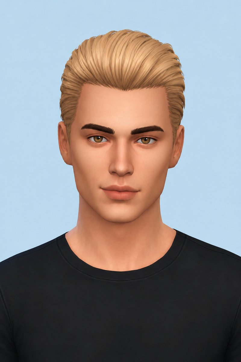 Albert Wesker Hair custom content (CC) for Sims 4 by johnnysims