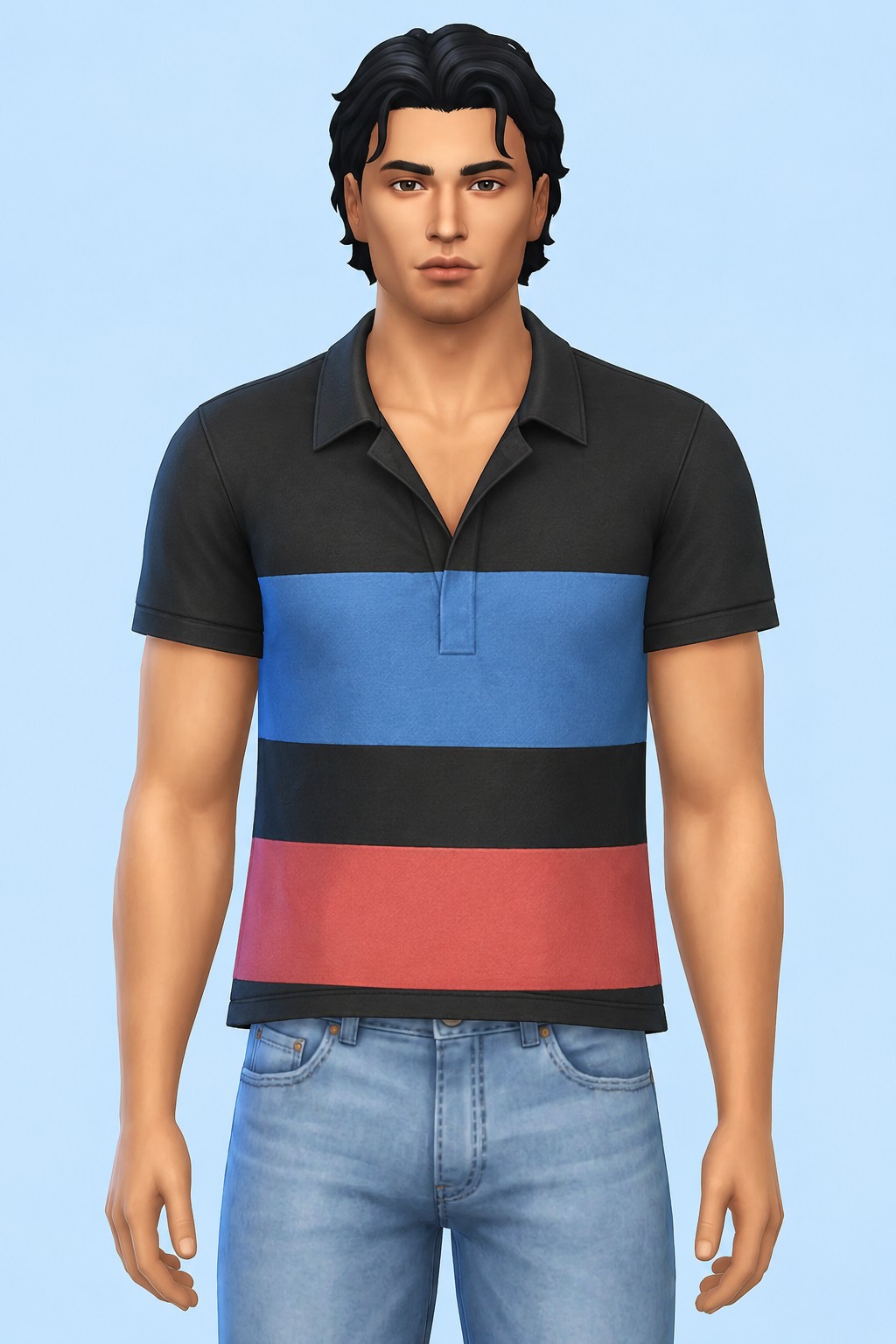 Joey Double Trouble T-Shirt custom content (CC) for Sims 4 by marsmerizingsims