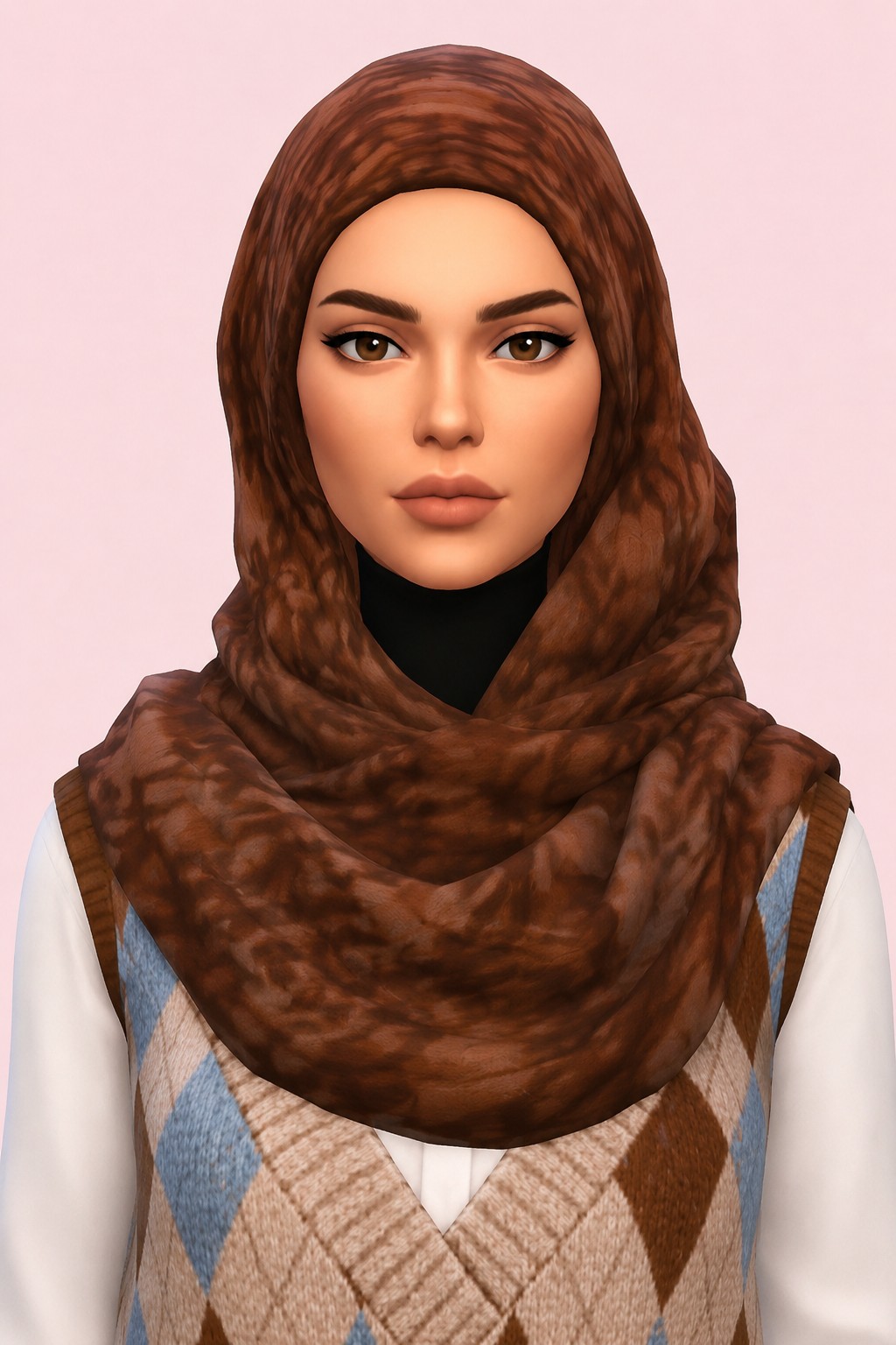 Basic HSY Hijab 28 custom content (CC) for Sims 4 by marsmerizingsims