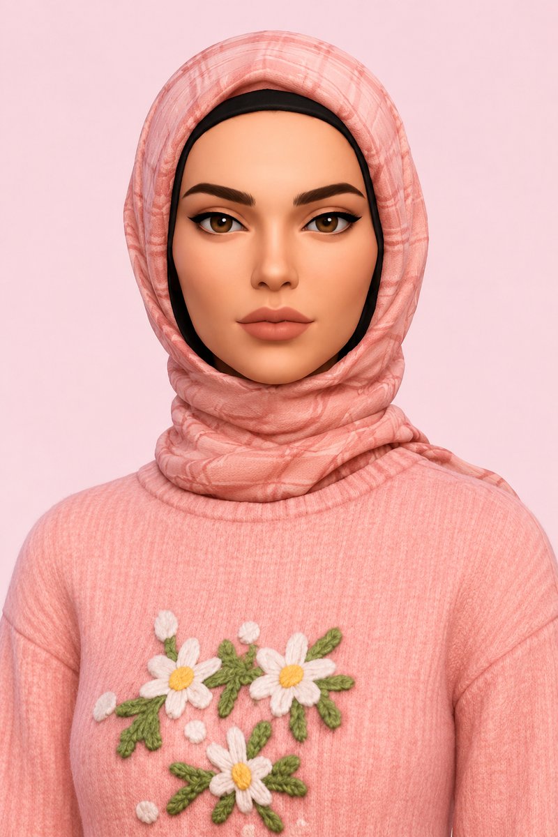MARSStudio Basic Hijab B custom content (CC) for Sims 4 by marsmerizingsims