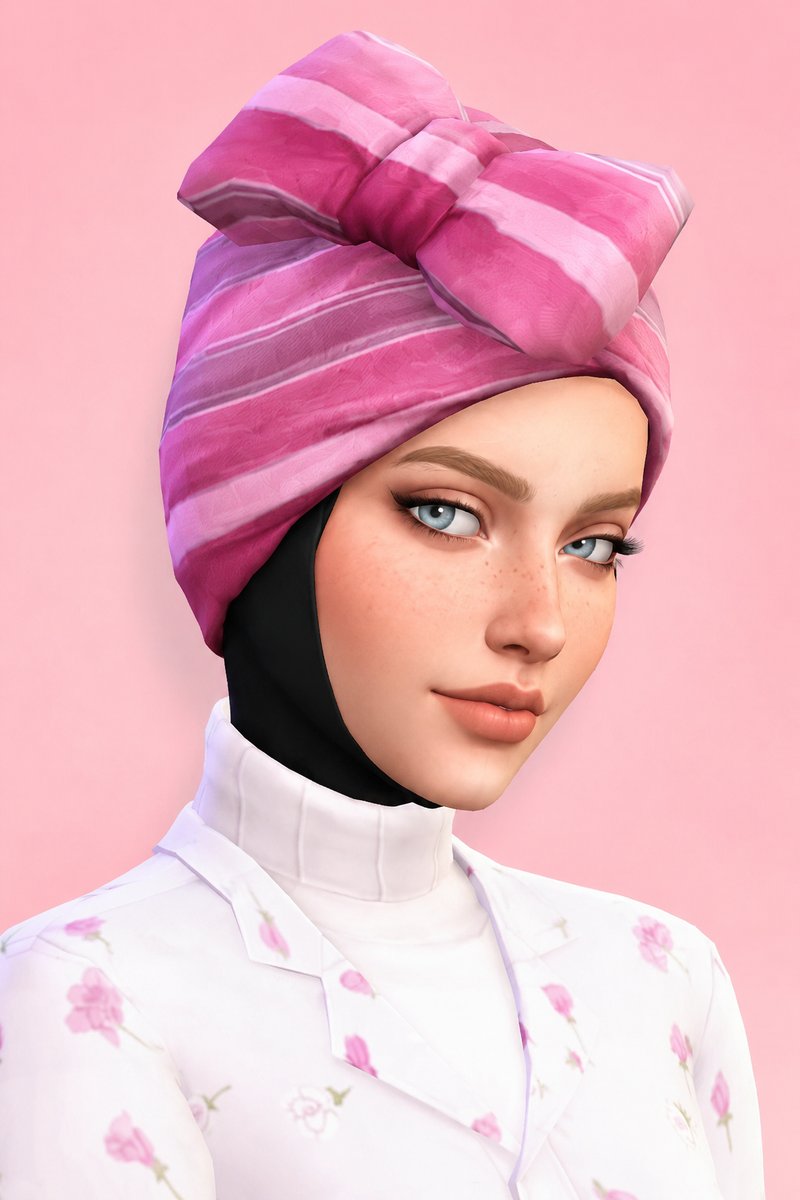 Xenia Turban custom content (CC) for Sims 4 by marsmerizingsims