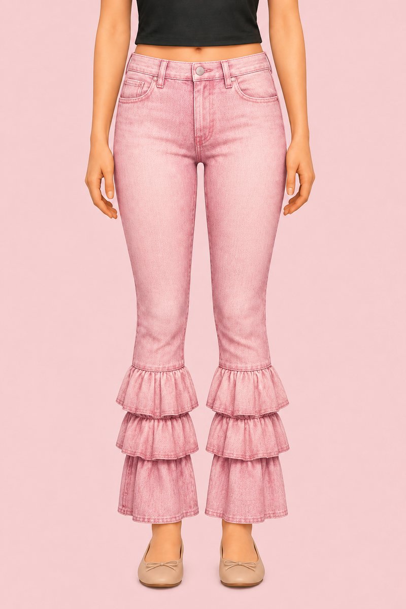 Alice Frilled Denim