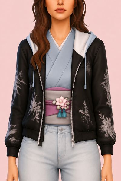Momoka Windbreaker Jacket custom content (CC) for Sims 4 by marsmerizingsims
