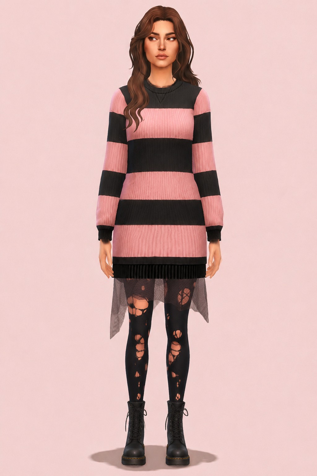 Freddi Loose Sweater custom content (CC) for Sims 4 by marsmerizingsims