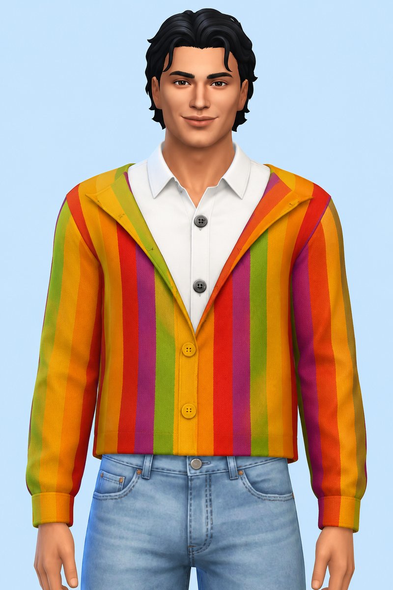 Leon Double Shirt custom content (CC) for Sims 4 by marsmerizingsims