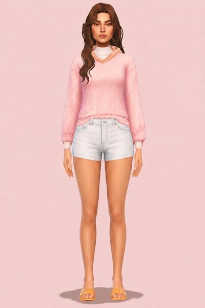 Sinead Mix Wool Jumper custom content (CC) for Sims 4 by marsmerizingsims