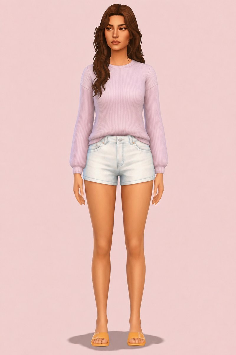 Wendy (SWEATER ONLY) custom content (CC) for Sims 4 by marsmerizingsims
