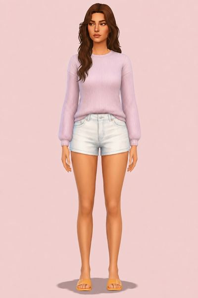 Wendy (SWEATER ONLY) custom content (CC) for Sims 4 by marsmerizingsims