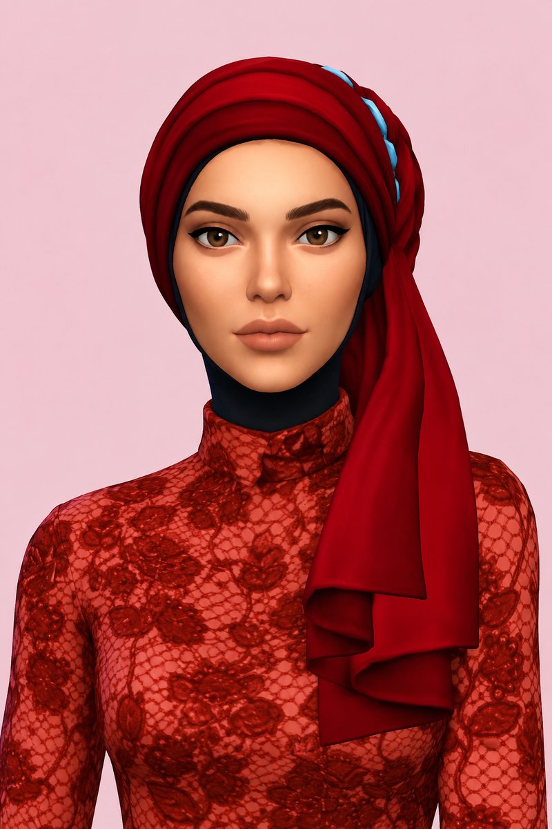 Alma Hijab custom content (CC) for Sims 4 by marsmerizingsims