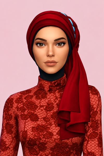 Alma Hijab custom content (CC) for Sims 4 by marsmerizingsims
