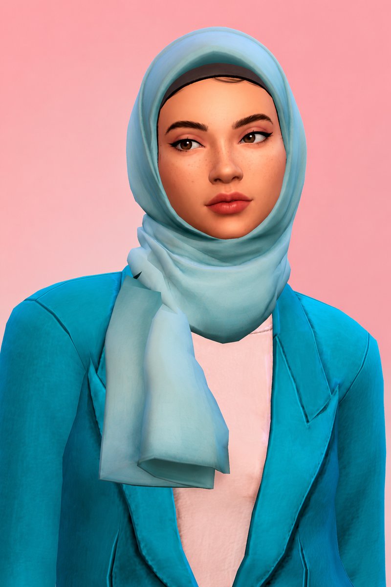 Kirana Hijab custom content (CC) for Sims 4 by marsmerizingsims